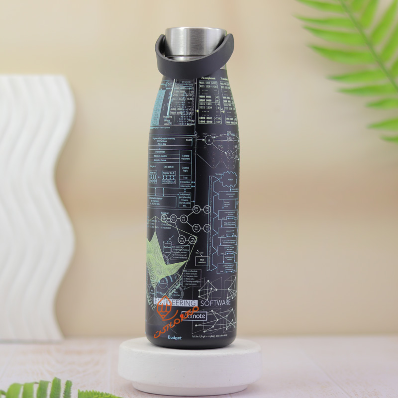 فلاسک 500 میل استیل طرح دار دات نوت DOT NOTE (2).jpg