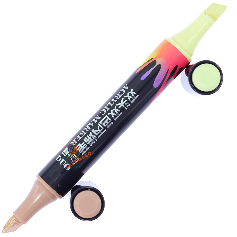 ماژیک اکریلیک 2 سر تخت مدل پاستلی  CS-H914 (9).jpg