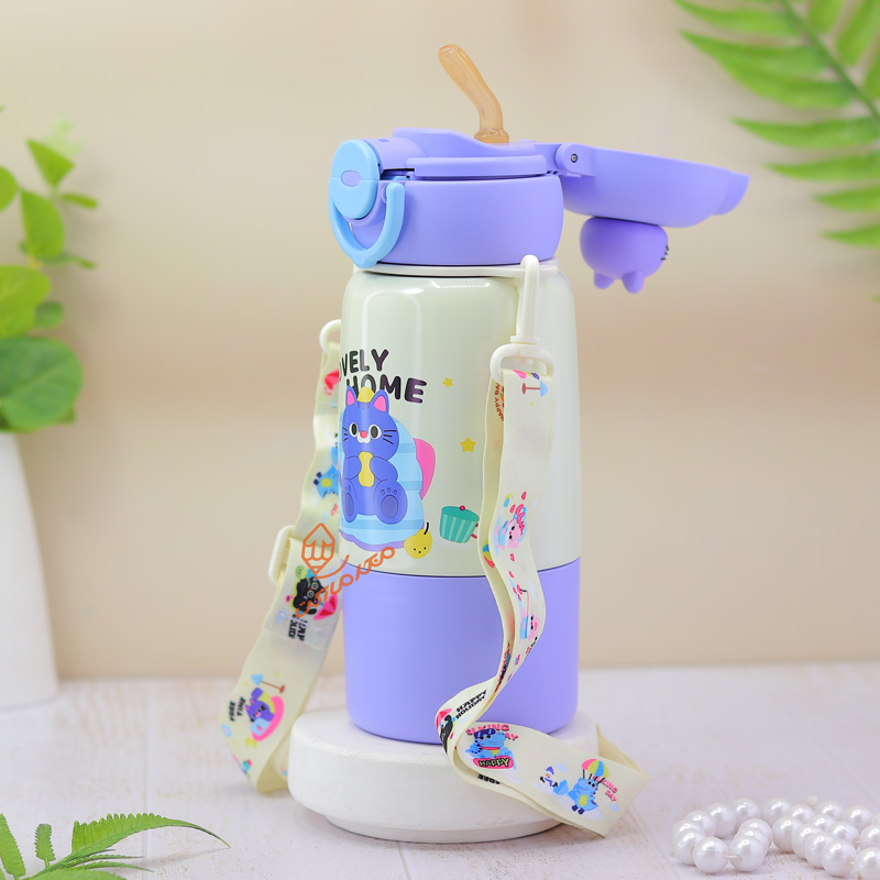 فلاسک 480 میل فانتزی طرح گربه بازیگوش H-298 (7).jpg