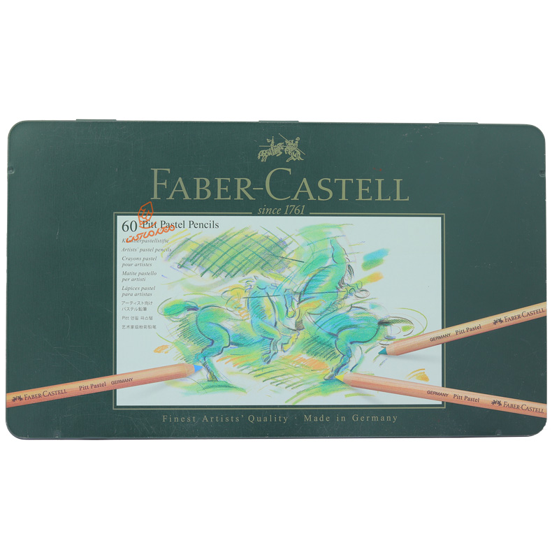 مداد پاستل 60 رنگ جعبه فلزی فابر کاستل FABERCASTELL (3).jpg