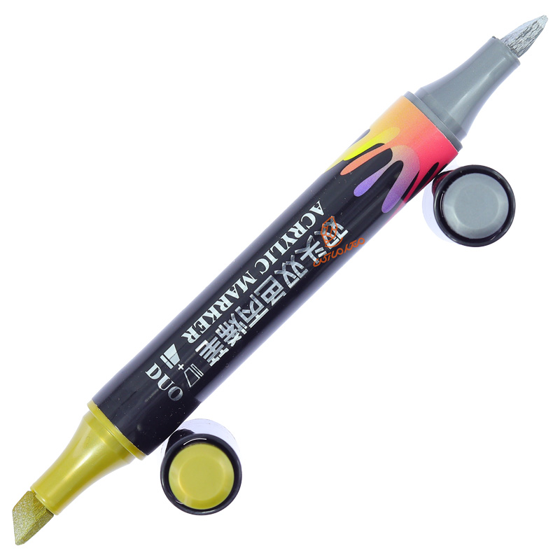 ماژیک اکریلیک 2 سرتخت مدل متالیک CS-H913 (4).jpg