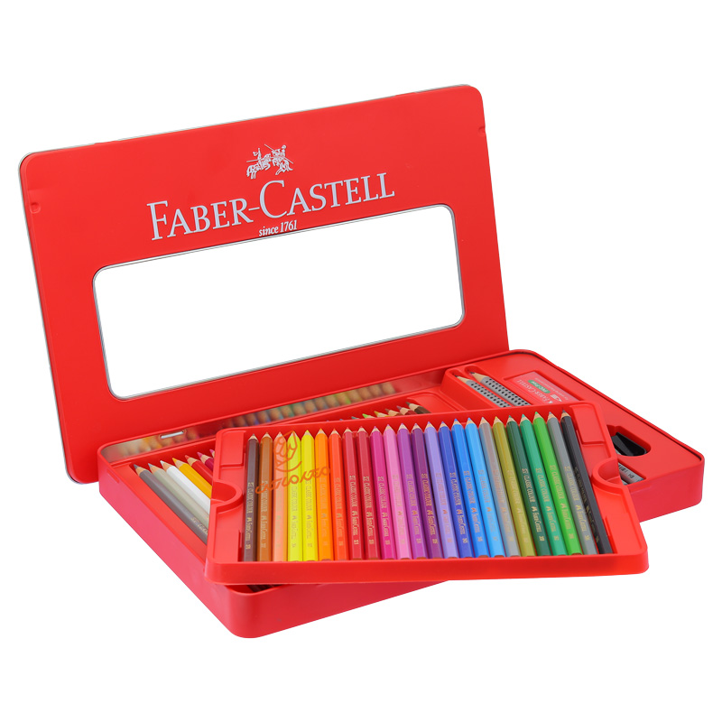 مداد رنگی 48 رنگ کلاسیک جعبه فلزی فابرکاستل FABERCASTELL (5).jpg