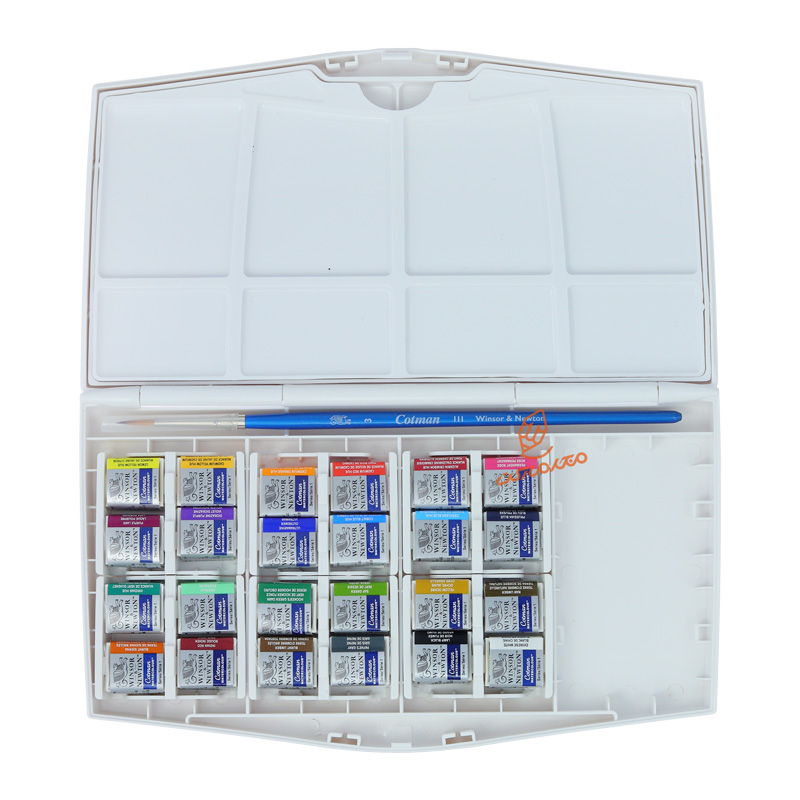 آبرنگ قرصی 24 رنگ قرص کوچک کاتمن وینزور (7).jpg