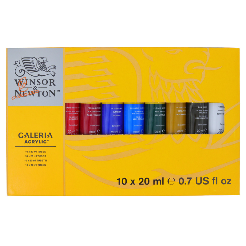 ست اکریلیک 10 رنگ 20 میل سری گالریا وینزور