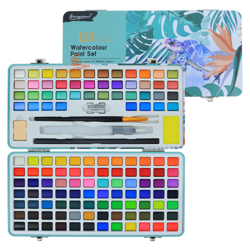 آبرنگ حرفه ای 128 رنگ جورجیون GFGIORGIONE