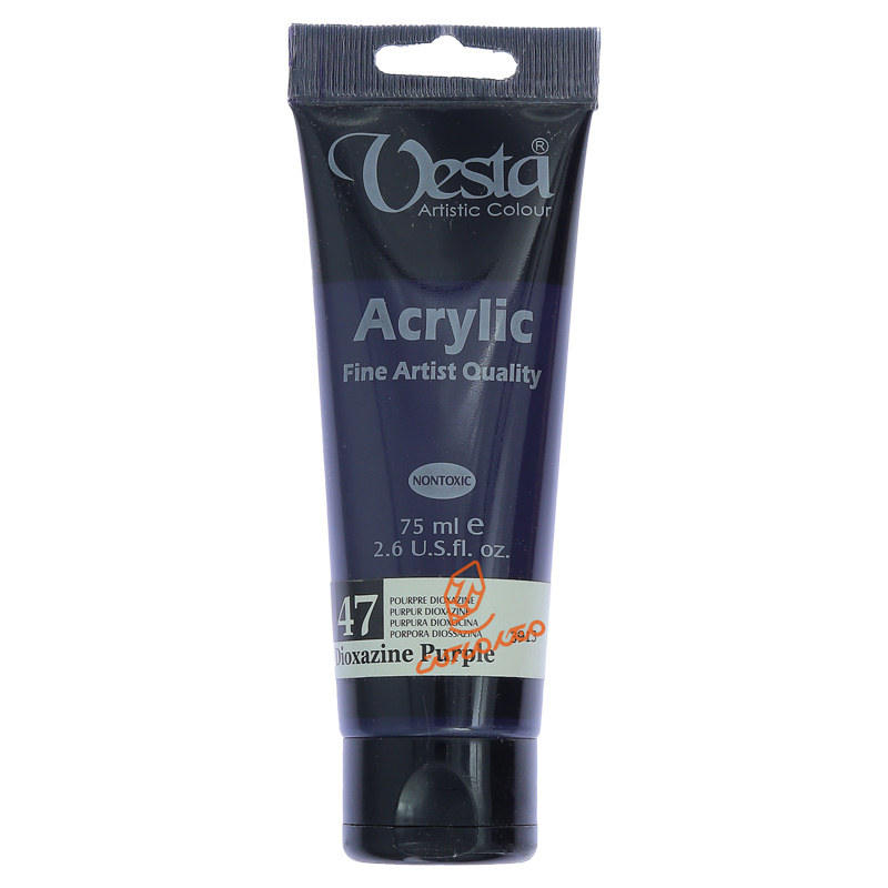 رنگ اکریلیک 75 میل تک رنگ وستا VESTA - Dioxazine Purple  47.jpg