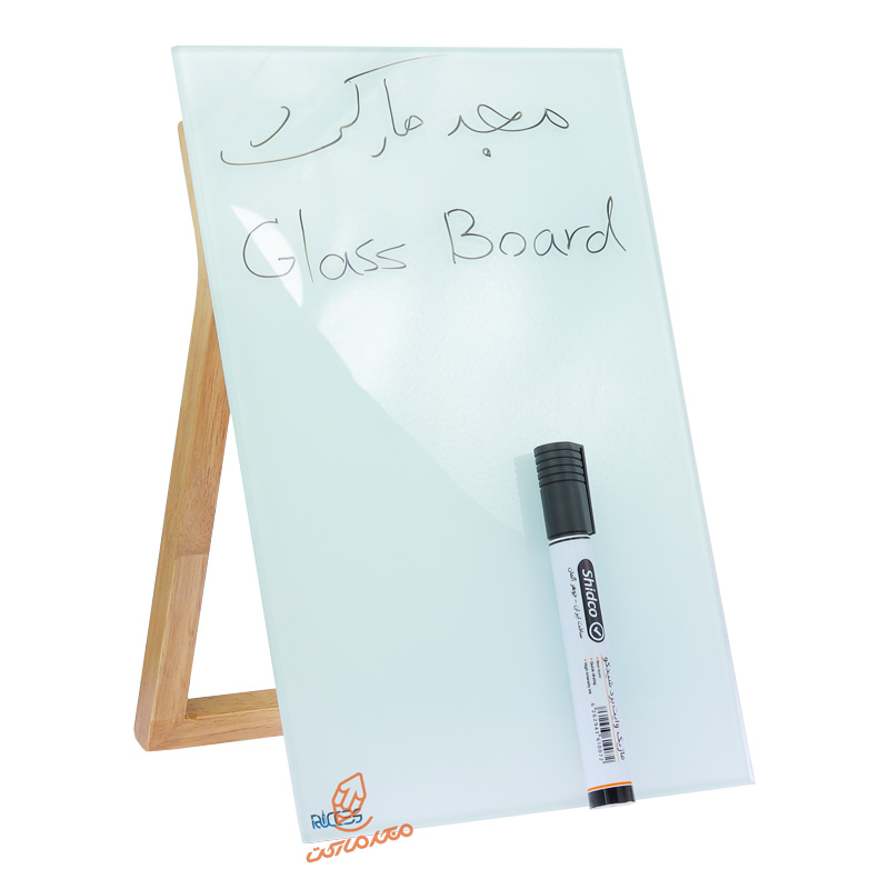 تخته گلس برد ( شیشه ای ) مغناطیسی رو میزی