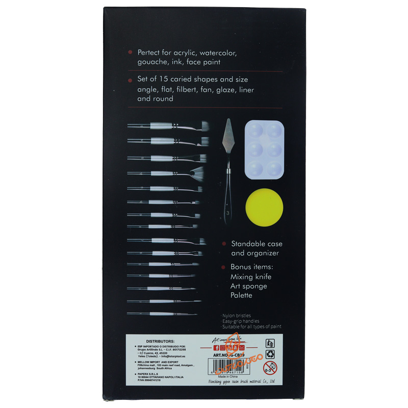 ست قلم مو میکس به همراه ابزار 19 عددی CB-19 جورجیونه GFGIORGIONE (2).jpg