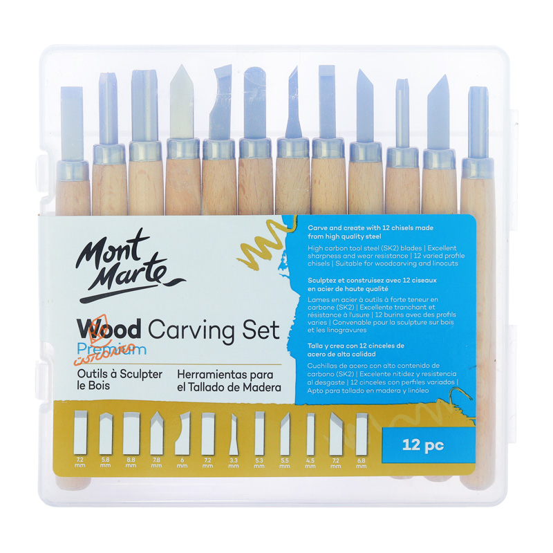 ست مغار 12 عددی دسته چوبی مونتمارت MONT MARTE