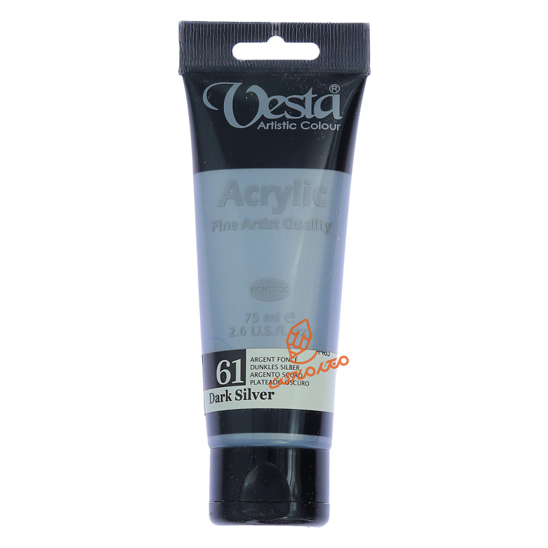 رنگ اکریلیک 75 میل تک رنگ وستا VESTA - Dark Silver  61.jpg