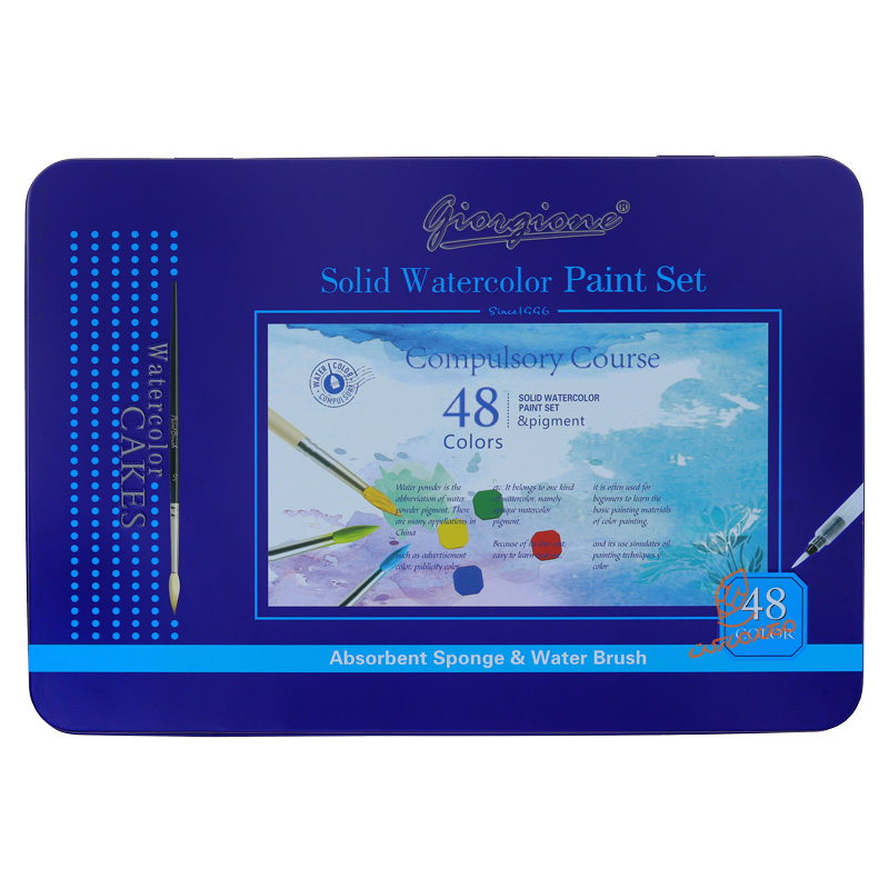 آبرنگ حرفه ای 48 رنگ جعبه فلزی جورجیونه GFGIORGIONE (2).jpg