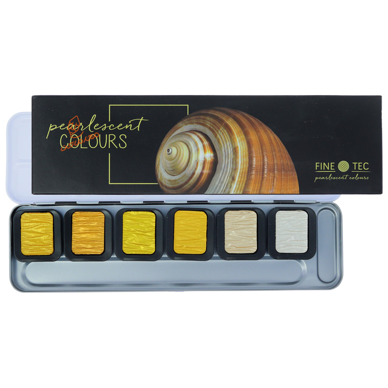 آبرنگ متالیک 6 رنگ مدل CLASSIC فاین تک FINETEC