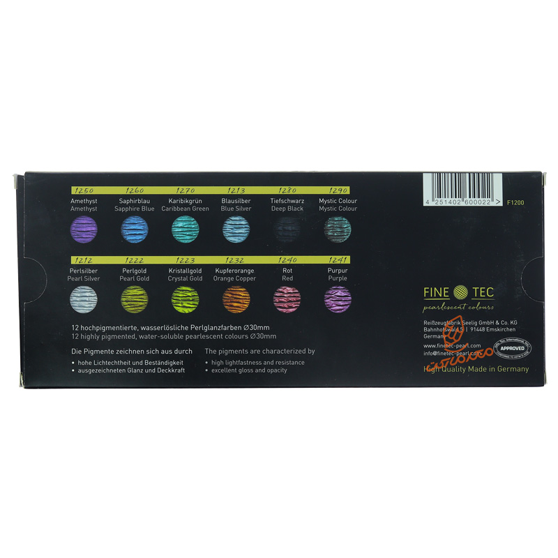 آبرنگ متالیک 12 رنگ مدل RAINBOW فاین تک FINETEC (3).jpg