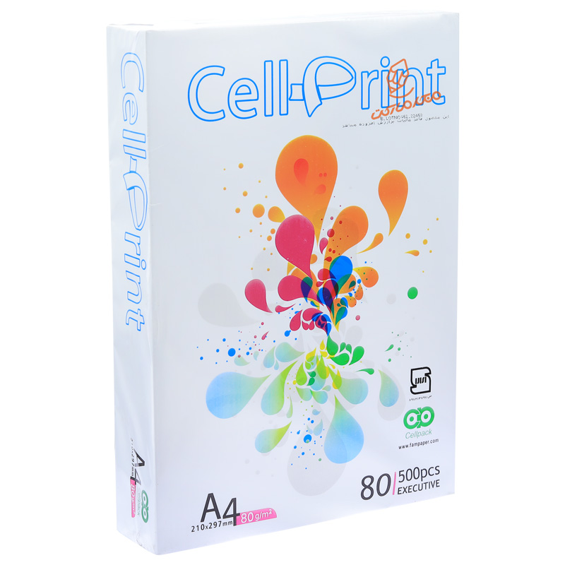 کاغذ A4 سل پرینت 80 گرم Cell-Print (500 برگی)