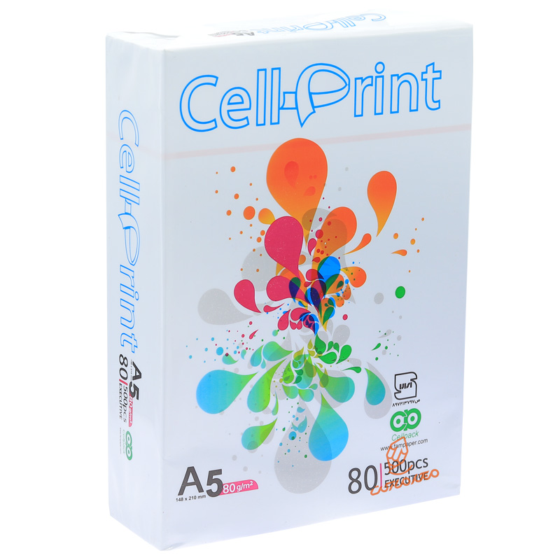 کاغذ A5 سل پرینت 80 گرم Cell-Print (500 برگی)