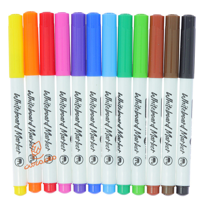 ماژیک وایت برد قلمی 12 رنگ P-232 موبی OBEE (3).jpg