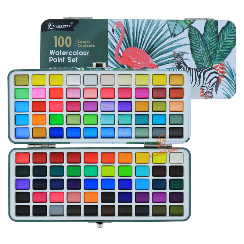 آبرنگ حرفه ای 100 رنگ جورجیون GFGIORGIONE