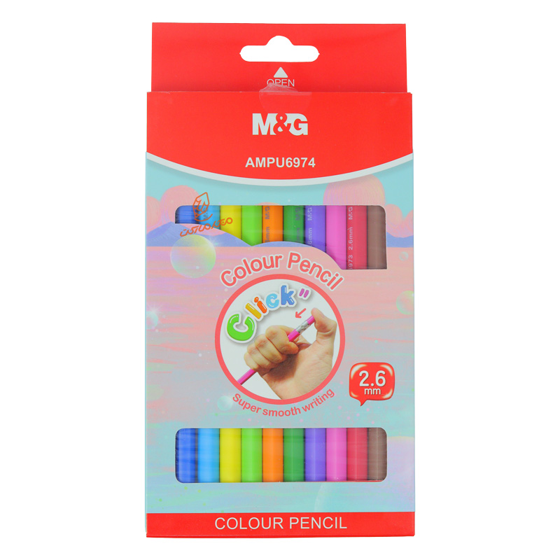 مداد رنگی اتودی 12 رنگ جعبه مقوایی M&G