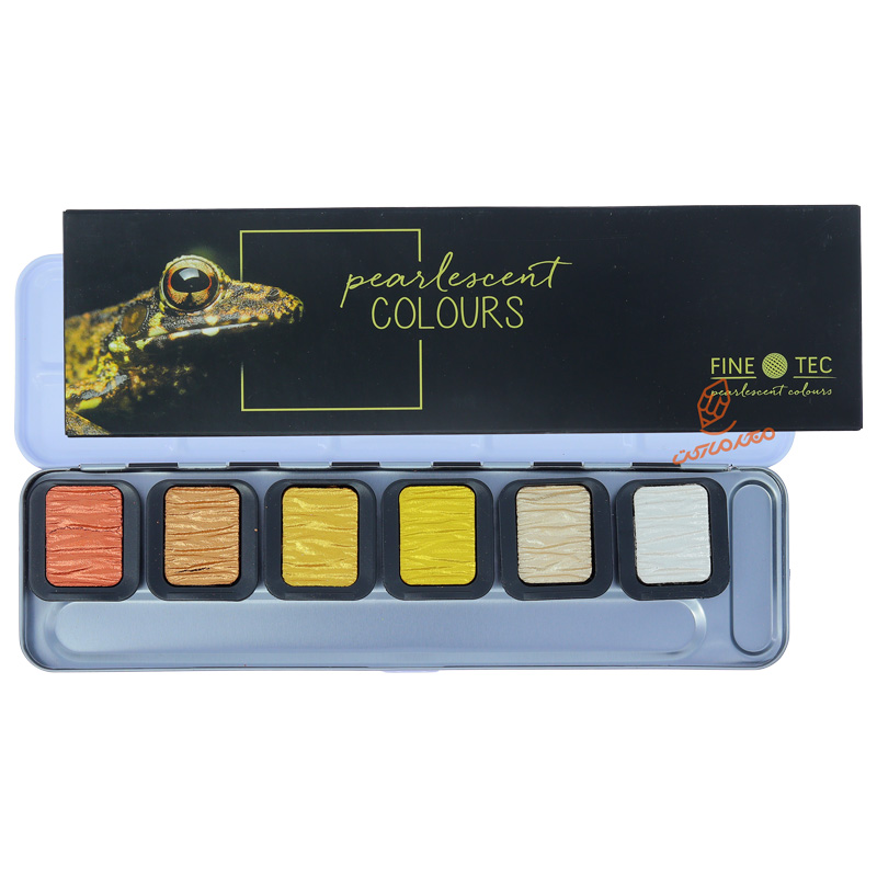 آبرنگ متالیک 6 رنگ مدل METALS فاین تک FINETEC