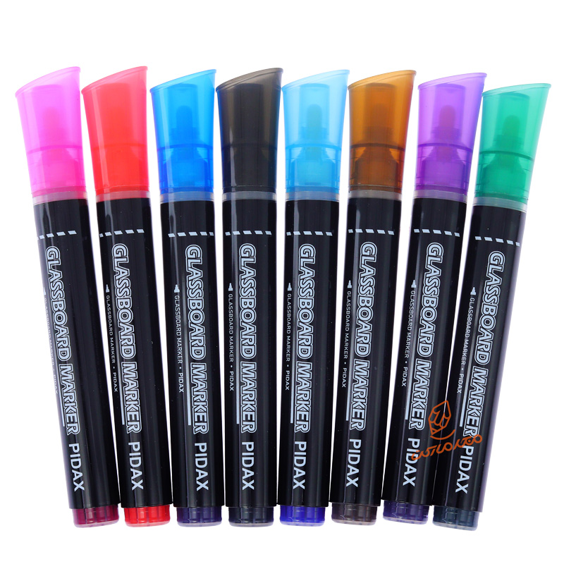 ماژیک وایت برد شیشه (گلس برد) 8 عددی p-760 پیداکس PIDAX (4).jpg