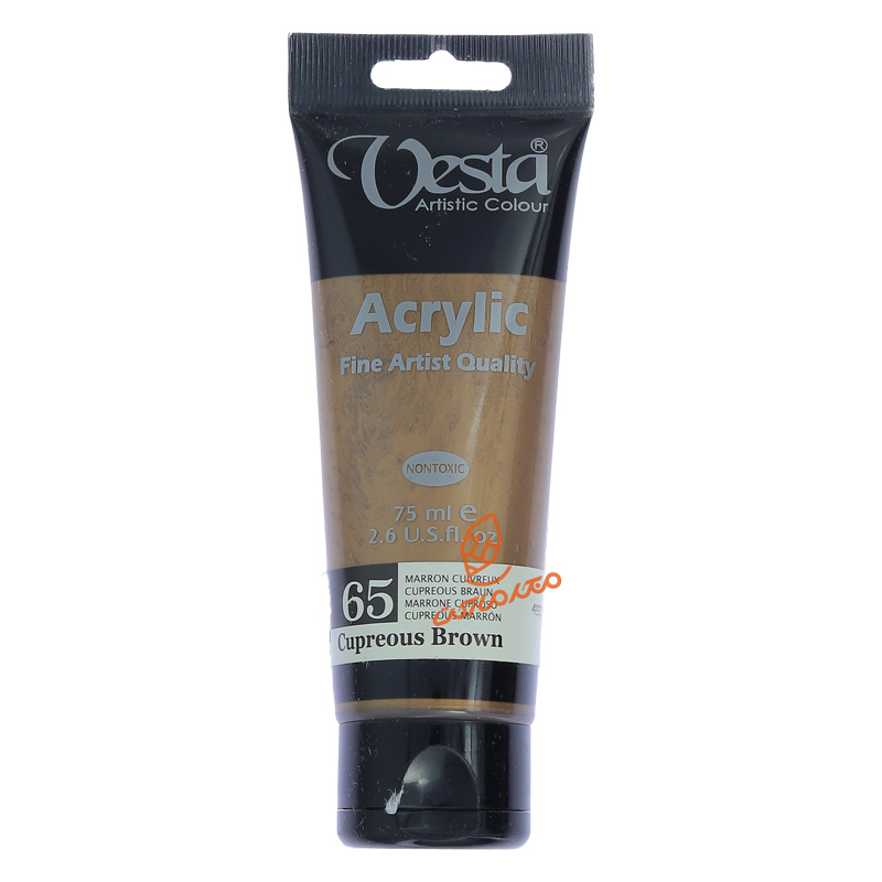 رنگ اکریلیک 75 میل تک رنگ وستا VESTA - Cupreous Brown  65.jpg