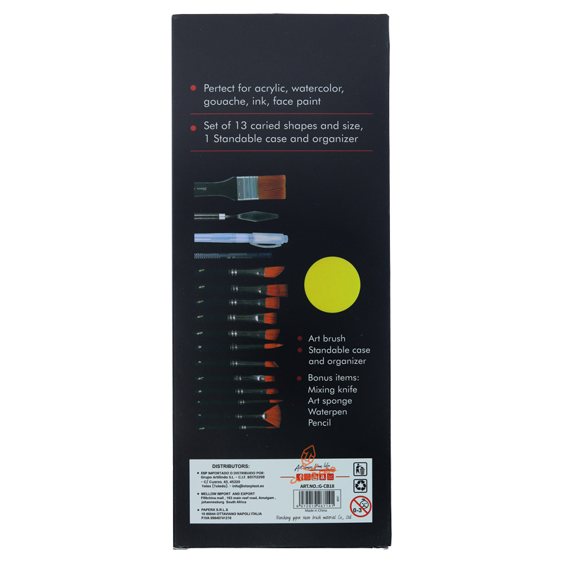 ست قلم مو میکس به همراه ابزار 18 عددی CB-18 جورجیونه GFGIORGIONE (2).jpg