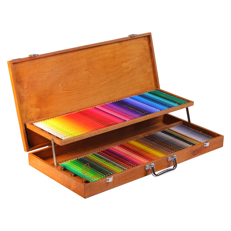 مداد رنگی 120 رنگ پلی کروموس جعبه چوبی ایرانی فابرکاستل FABERCASTELL