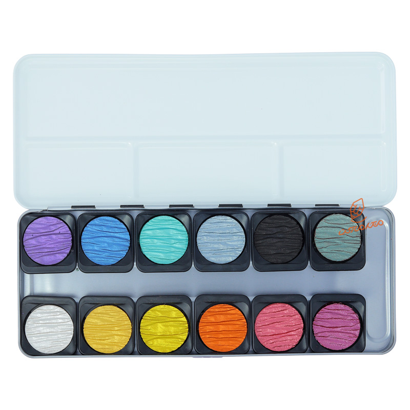 آبرنگ متالیک 12 رنگ مدل RAINBOW فاین تک FINETEC (5).jpg