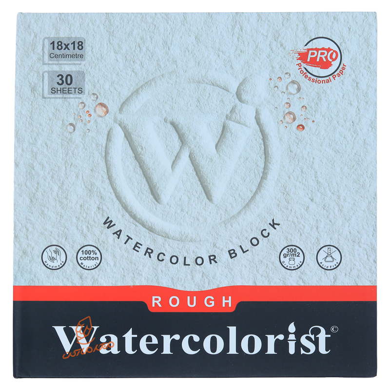 بلوک آبرنگ راف 18*18 (300 گرم) واترکالریست