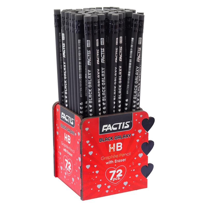 مداد مشکی 72 عددی بدنه طرحدار فکتیس FACTIS (8).jpg