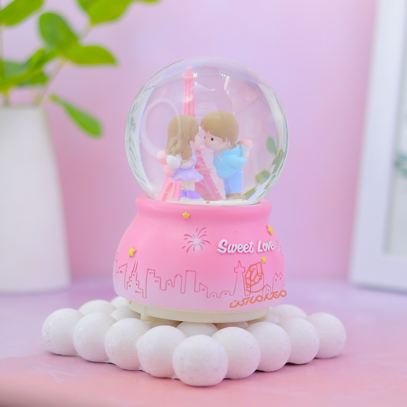 گوی فانتزی چراغ دار 12 سانت مدل Sweet Love کد B-01 (6).jpg