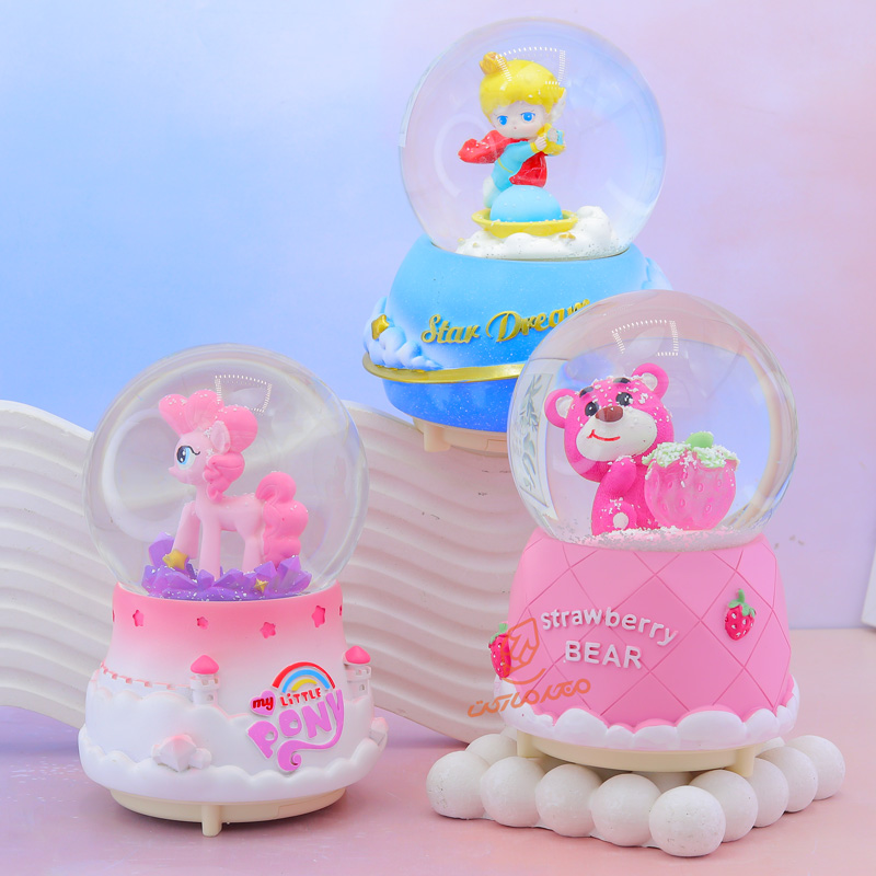 گوی فانتزی چراغ دار 16 سانت مدل دیزنی کد A-01