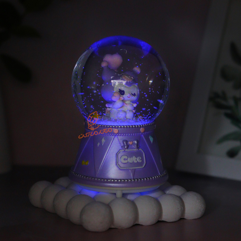 گوی فانتزی چراغ دار 12 سانت مدل کرومی کد B-04 (1).jpg