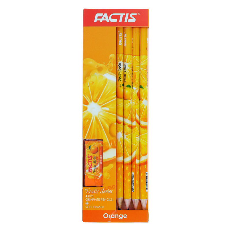 ست مداد مشکی و پاک کن طرح میوه فکتیس FACTIS (11).jpg