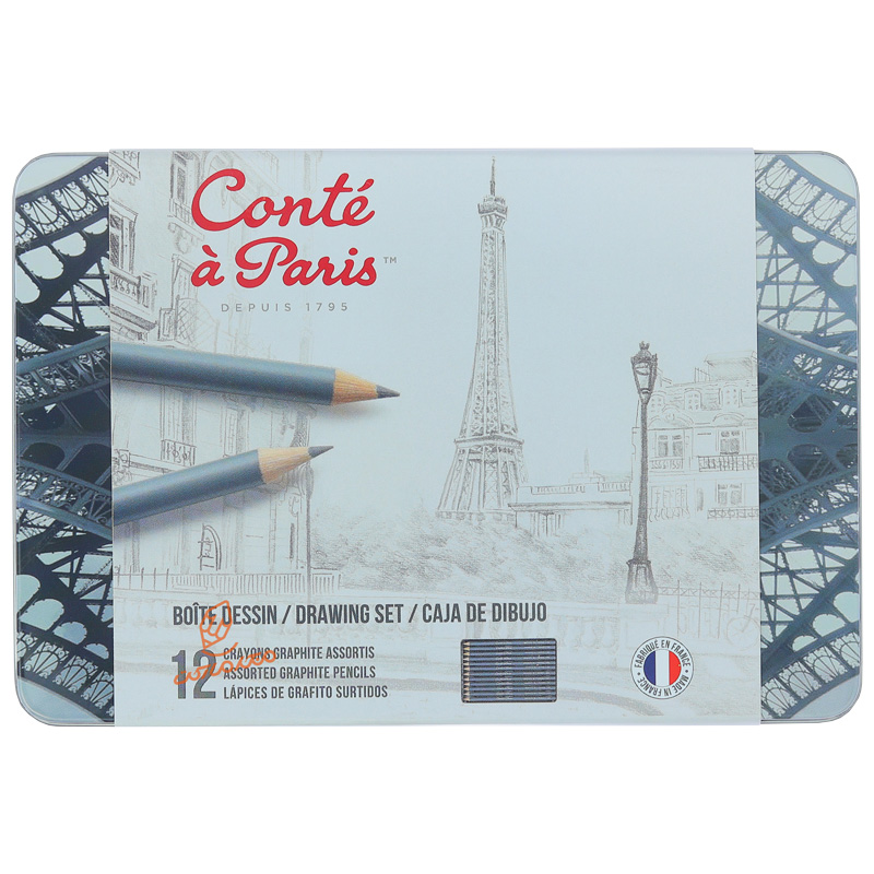 ست مداد طراحی 12 عددی کنته پاریس CONTE A PARIS (3).jpg