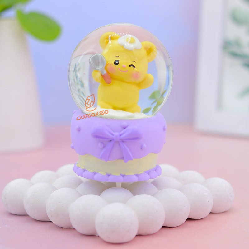 گوی فانتزی چراغ دار 10 سانت مدل خرس مهربون کد C-01 (5).jpg