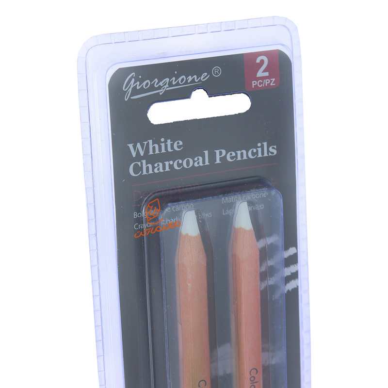  مداد ذغالی سفید 2 عددی WM-3301 جورجیونه GFGIORGIONE (1).jpg
