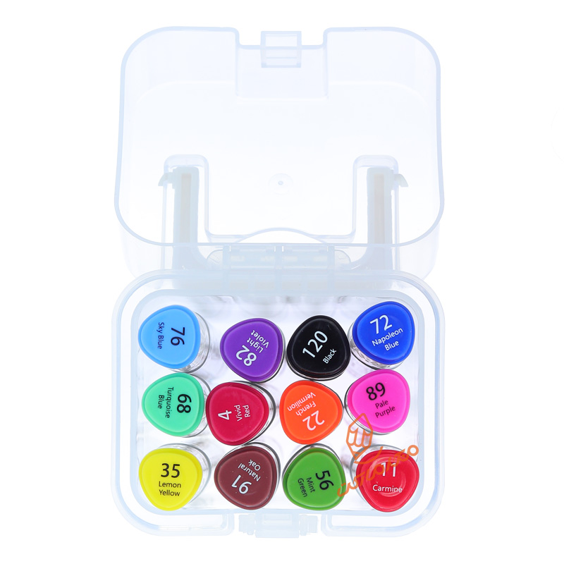 ماژیک راندو 12 رنگ 2 سر کد P812 پیداکس (3).jpg