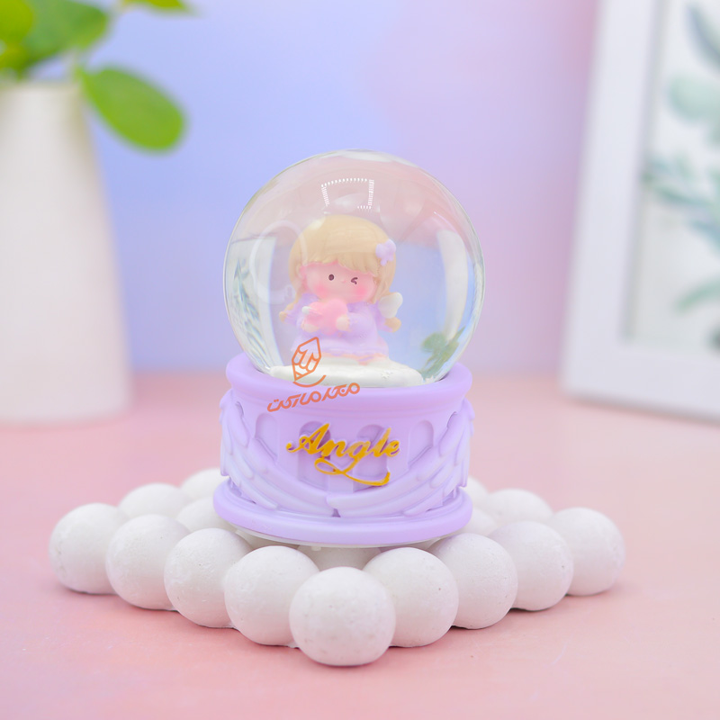 گوی فانتزی چراغ دار 10 سانت مدل فرشته کد C-02 (5).jpg