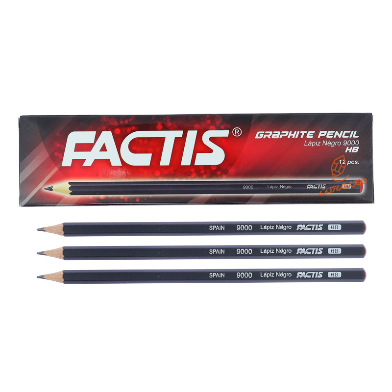 مداد مشکی 12 عددی مدل NEGRO فکتیس FACTIS