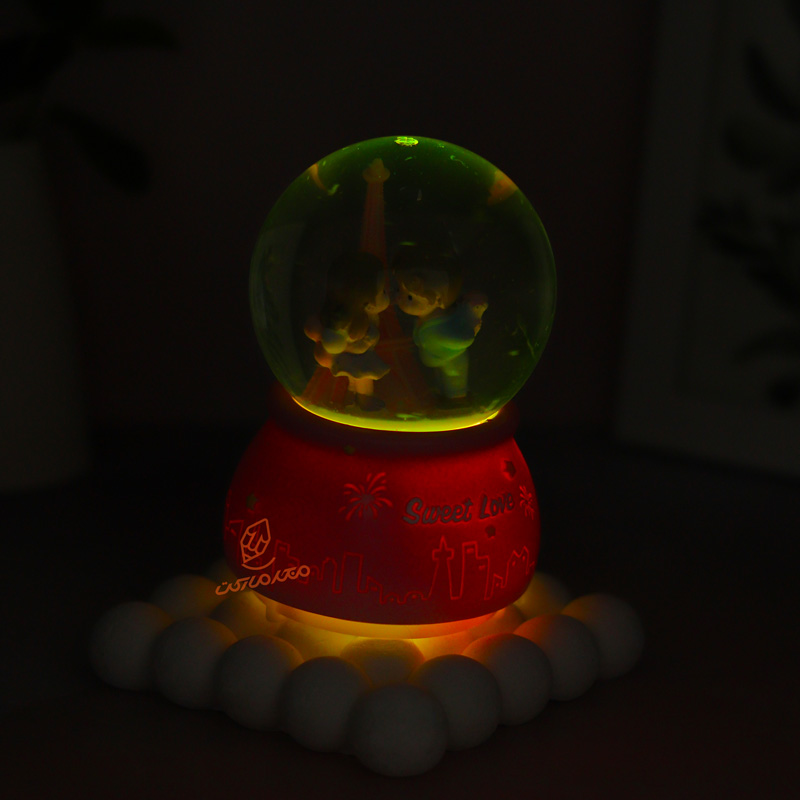 گوی فانتزی چراغ دار 12 سانت مدل Sweet Love کد B-01 (7).jpg