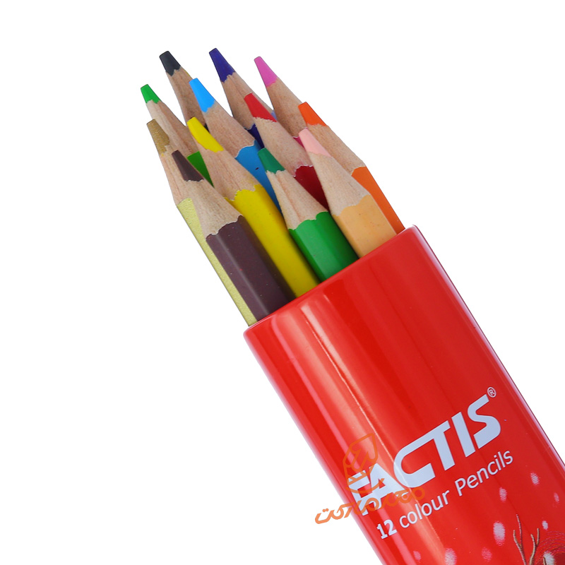 مداد رنگی 12 رنگ جعبه فلزی فکتیس FACTIS (4).jpg