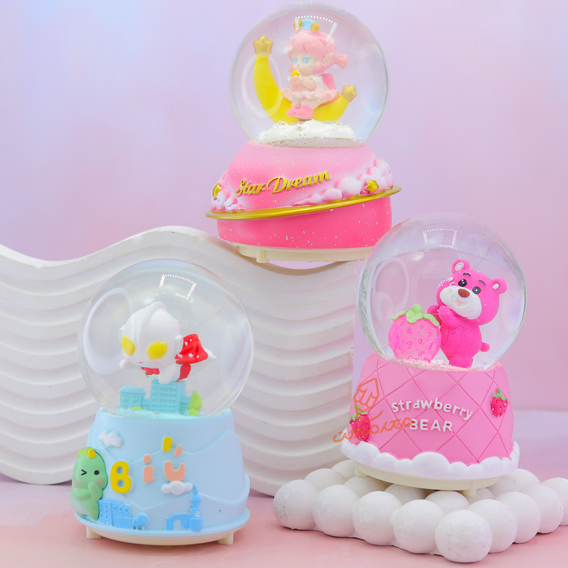 گوی فانتزی چراغ دار 12 سانت مدل ابر قهرمان کد B-03