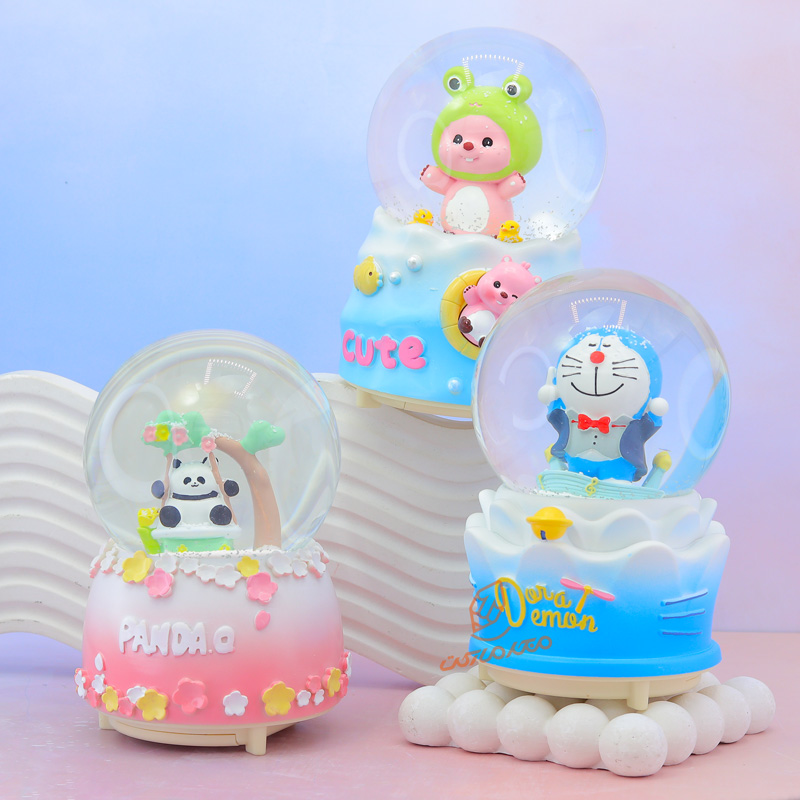 گوی فانتزی چراغ دار 16 سانت مدل حیوانات کد A-02