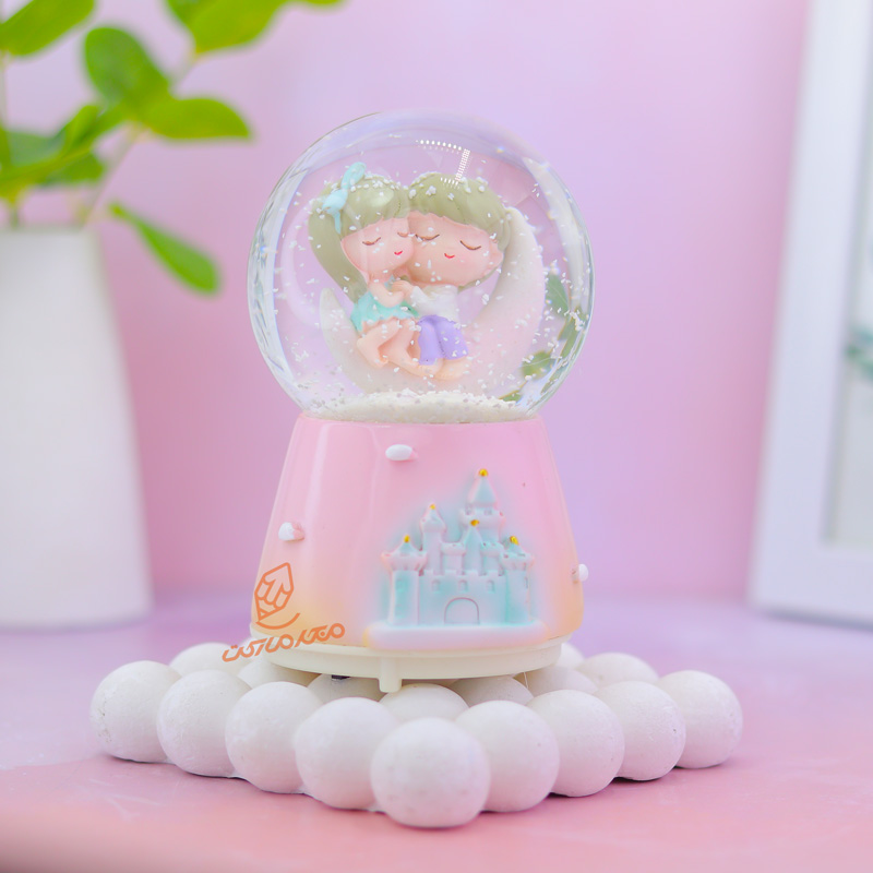 گوی فانتزی چراغ دار 12 سانت مدل Sweet Love کد B-01 (4).jpg