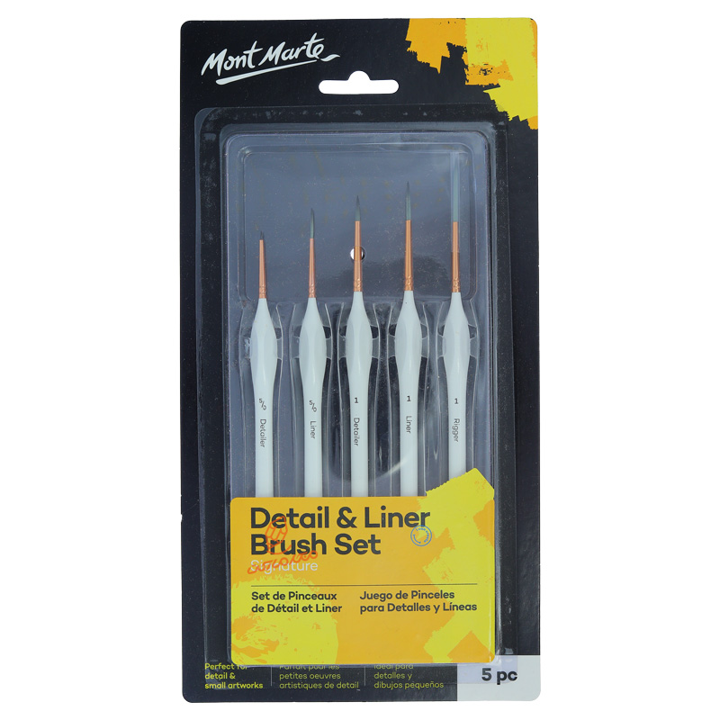 ست قلم مو دیتیل (جزییات) 5 عددی HS-34 مونمارت MONTMART