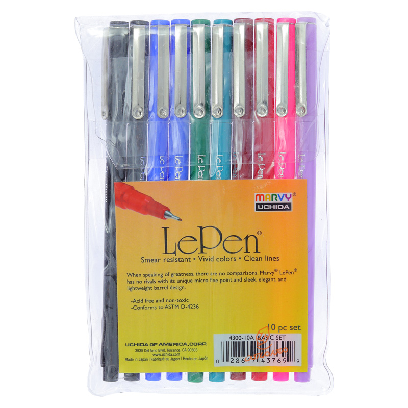 روان نویس نوک نمدی 10 عددی 8 رنگ یوشیدا ماروی