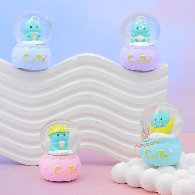 گوی فانتزی چراغ دار 7 سانت مدل تمساح کوچولو  کد D-05