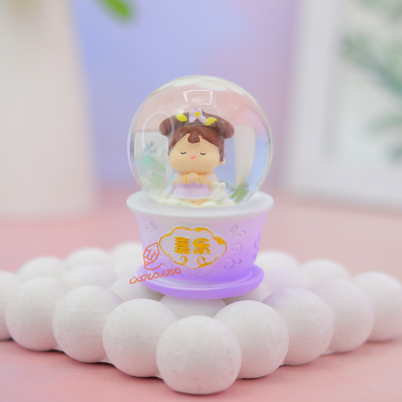 گوی فانتزی چراغ دار 7 سانت مدل فرشته کد D-04 (3).jpg