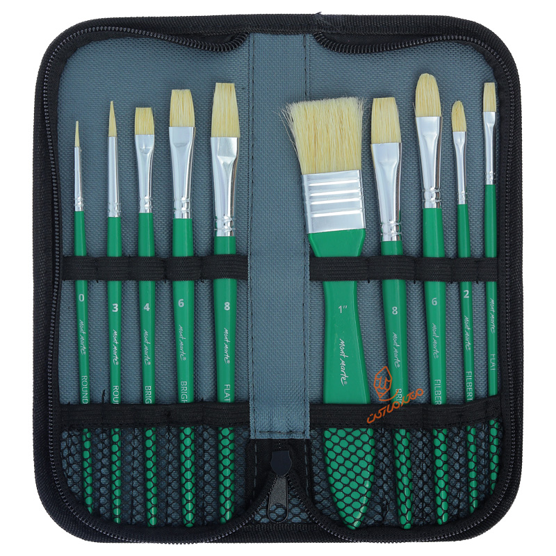 ست قلم مو میکس  10 عددی به همراه کیف BH-0033 مونمارت MONTMART (1).jpg